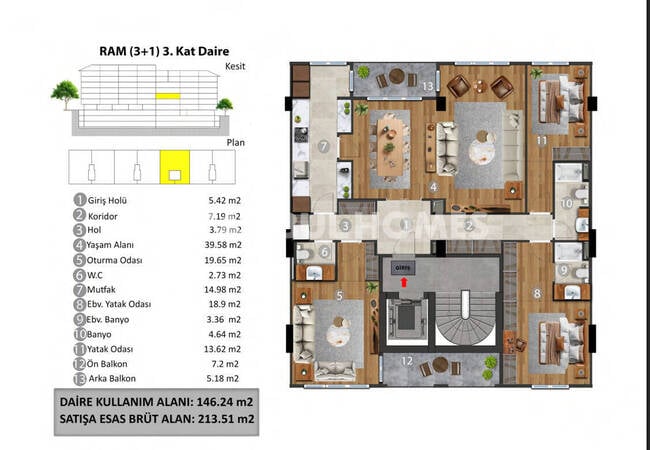 Appartements Modernes À Beşiktaş Istanbul 14