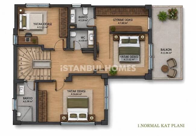 Detached Villas with Private Pools in Sancaktepe İstanbul 41