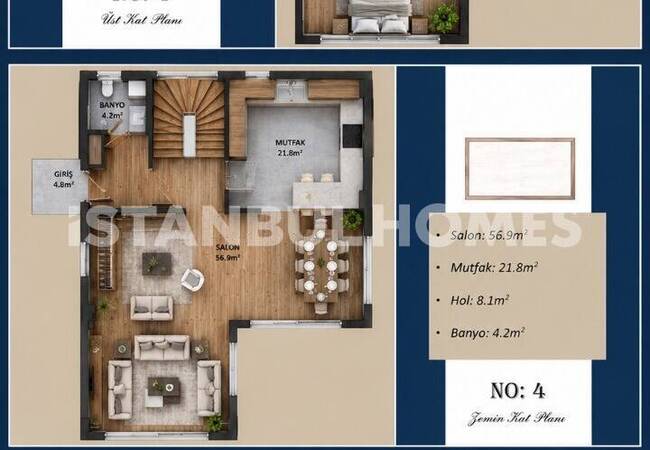 Spacious Villa for Sale with Nature View in Beykoz İstanbul 14