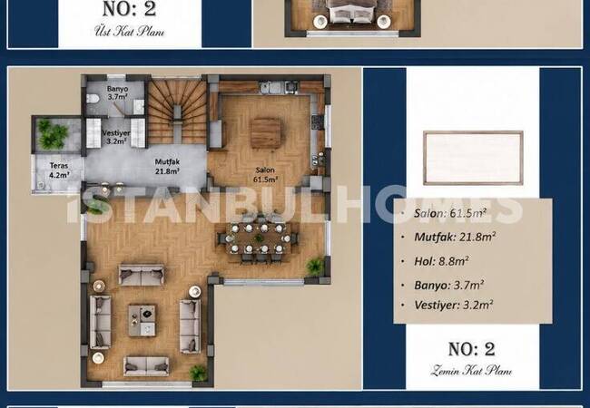 Spacious Villa for Sale with Nature View in Beykoz İstanbul 12