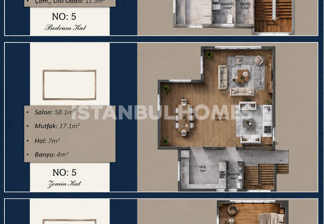 Spacious Villa for Sale with Nature View in Beykoz İstanbul 13