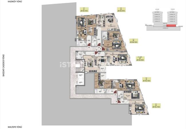 Apartments Near the Sea and Marmaray Station in Maltepe İstanbul 15