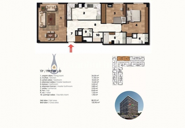Traditional Architecture Central Apartments in Zeytinburnu 19