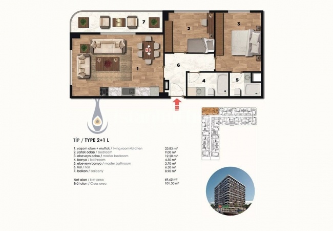 Traditional Architecture Central Apartments in Zeytinburnu 22