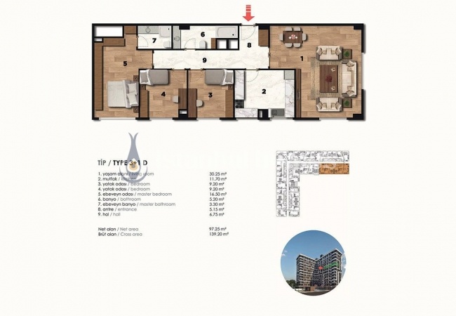 Traditional Architecture Central Apartments in Zeytinburnu 33