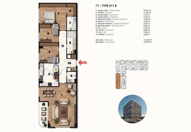 Traditional Architecture Central Apartments in Zeytinburnu 35
