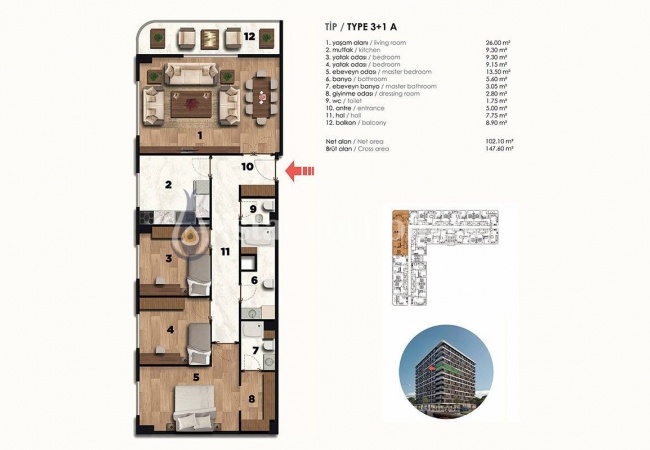 Traditional Architecture Central Apartments in Zeytinburnu 36