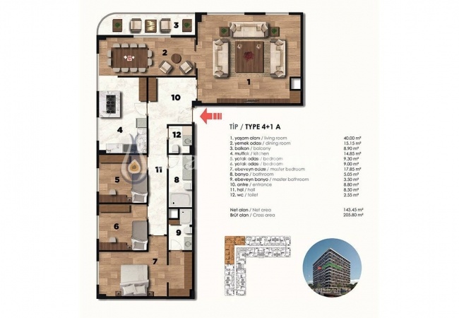 Traditional Architecture Central Apartments in Zeytinburnu 37
