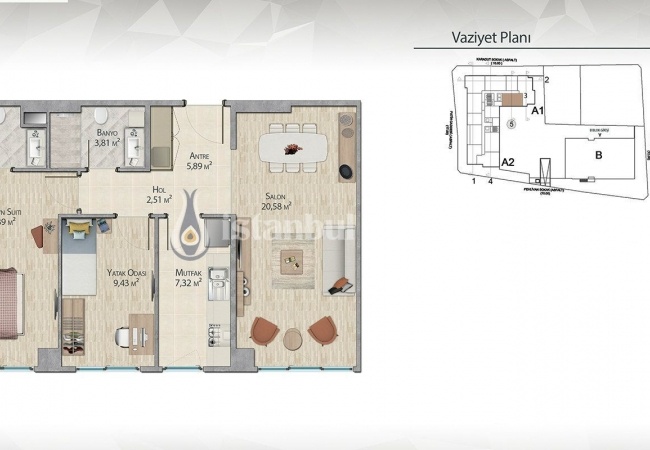 آپارتمان های با نام تجاری جدید در بزرگراه بسن اکسپرس دز استانبول 32
