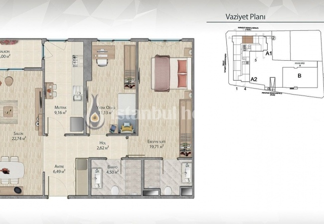 آپارتمان های با نام تجاری جدید در بزرگراه بسن اکسپرس دز استانبول 33