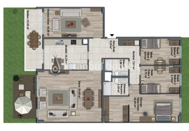 Appartements Luxueux Avec Aménagement Paysager Contemporain à Avcılar