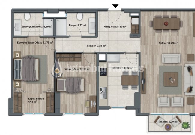 Appartements Luxueux Avec Aménagement Paysager Contemporain à Avcılar