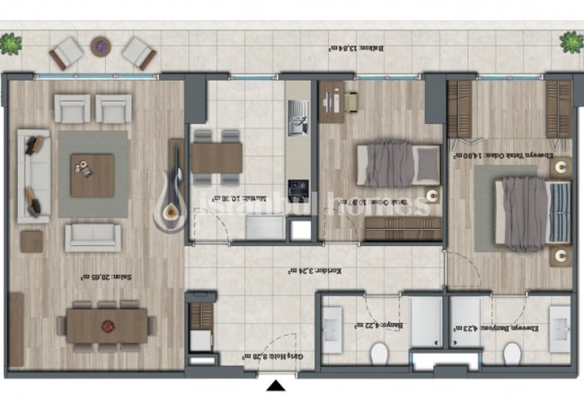 Appartements Luxueux Avec Aménagement Paysager Contemporain à Avcılar