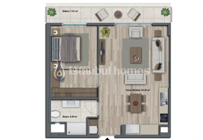Appartements Luxueux Avec Aménagement Paysager Contemporain à Avcılar