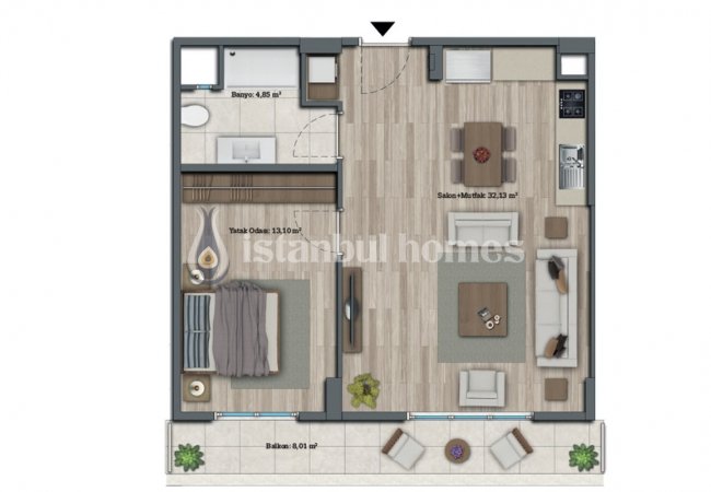 Appartements Luxueux Avec Aménagement Paysager Contemporain à Avcılar