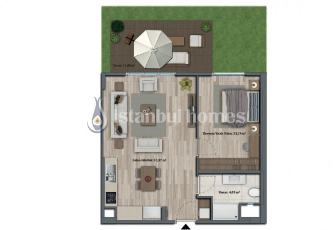 Appartements Luxueux Avec Aménagement Paysager Contemporain à Avcılar