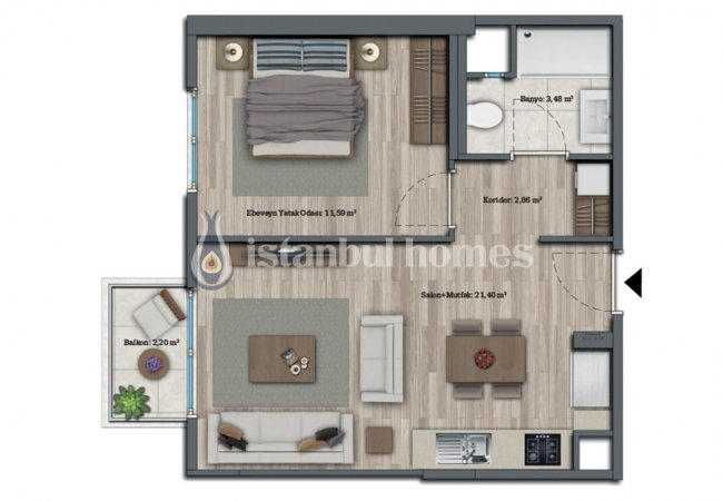 Appartements Luxueux Avec Aménagement Paysager Contemporain à Avcılar