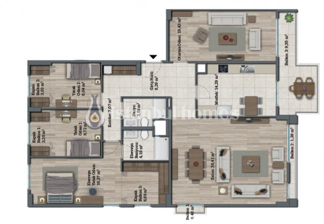 Appartements Luxueux Avec Aménagement Paysager Contemporain à Avcılar
