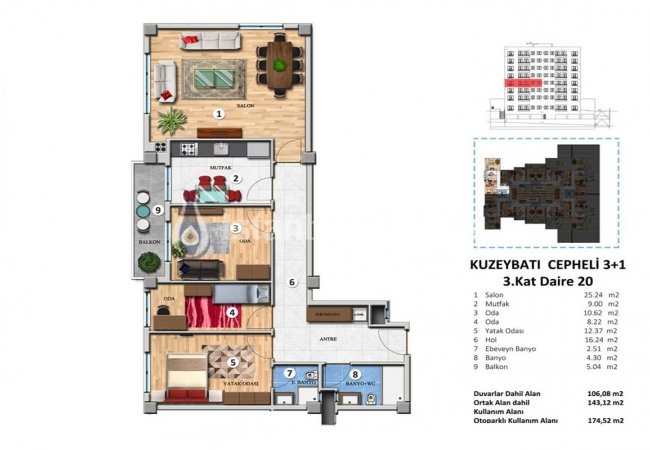 Investment 3+1 Real Estate Close to Amenities in Başakşehir 33