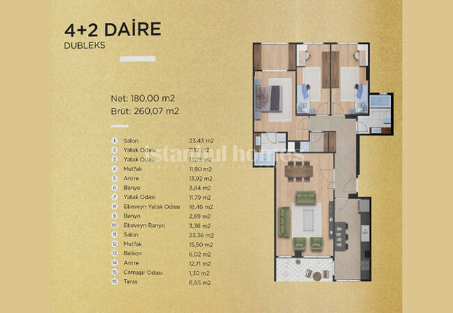 Bright Apartments in A Low-rise Complex in Beylikdüzü 30
