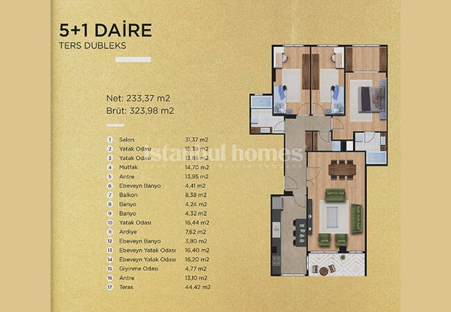 Bright Apartments in A Low-rise Complex in Beylikdüzü 31