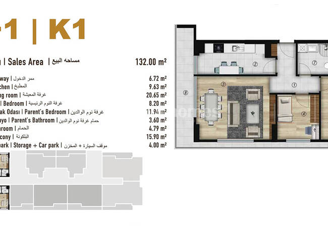 شقق استثمارية مع مسبحين في اسنيورت اسطنبول 40
