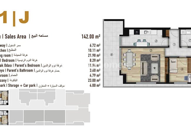 شقق استثمارية مع مسبحين في اسنيورت اسطنبول 39