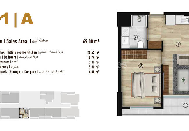 شقق استثمارية مع مسبحين في اسنيورت اسطنبول 30