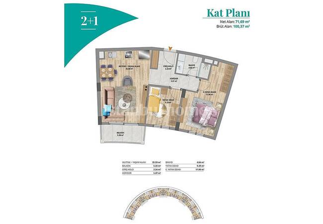 İstanbul Başakşehir’de Zengin Site İmkanlarına Sahip Geniş Daireler 37