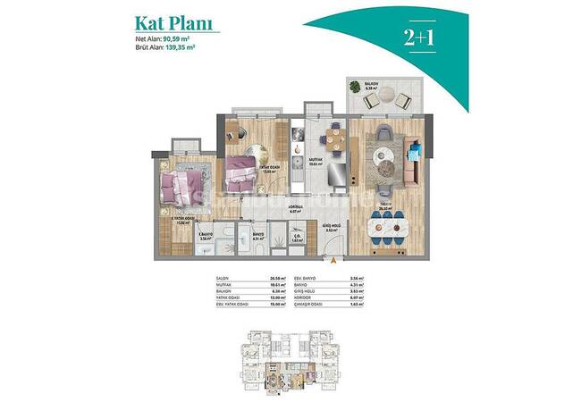 İstanbul Başakşehir’de Zengin Site İmkanlarına Sahip Geniş Daireler 41