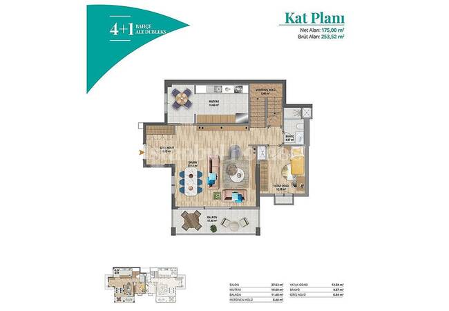 İstanbul Başakşehir’de Zengin Site İmkanlarına Sahip Geniş Daireler 43