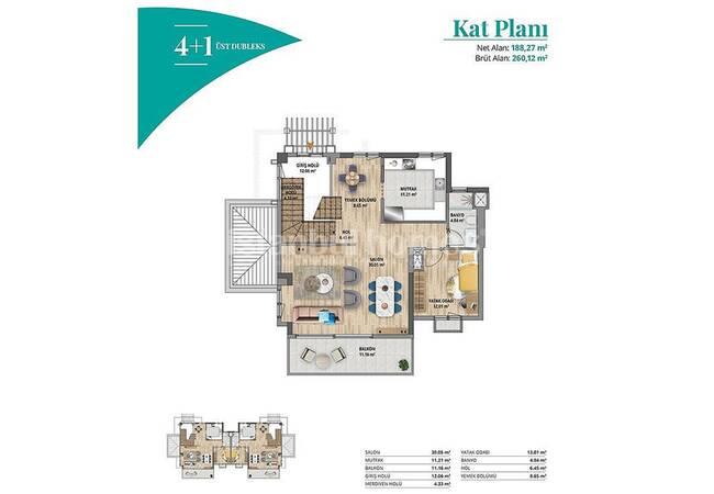 İstanbul Başakşehir’de Zengin Site İmkanlarına Sahip Geniş Daireler 34