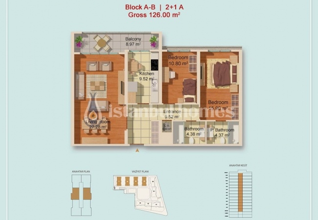 Beylikdüzü'nde E-5 Otoyoluna Yakın Modern Tasarımlı Daireler 24