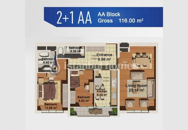 Avcilar 海景和湖景公寓 - 带独立厨房 47