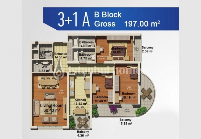 Avcilar 海景和湖景公寓 - 带独立厨房 49