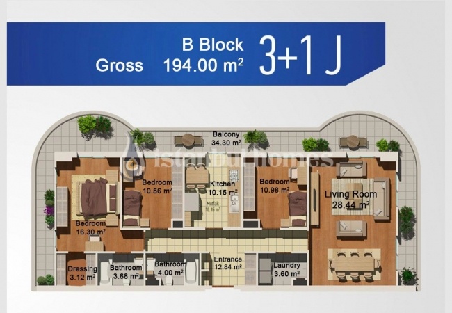 Avcilar 海景和湖景公寓 - 带独立厨房 50
