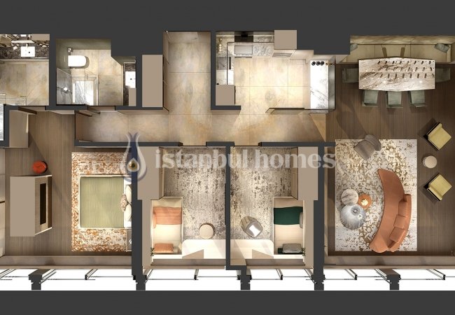 Luxury Real Estate Designed with Modular Architecture in Kadikoy