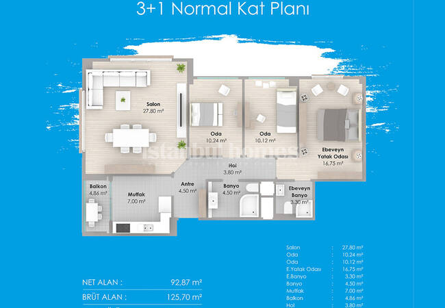 Investment Flats for Sale with Smart Technology in Kartal Istanbul 34
