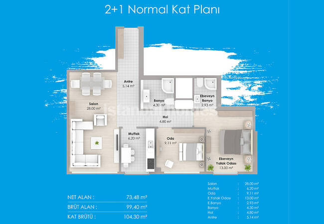 Investment Flats for Sale with Smart Technology in Kartal Istanbul 32