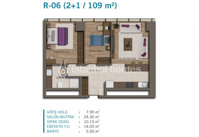 Современные Квартиры с Видом на Море и Город в Умрание 35