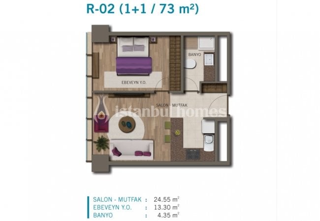 Современные Квартиры с Видом на Море и Город в Умрание 37