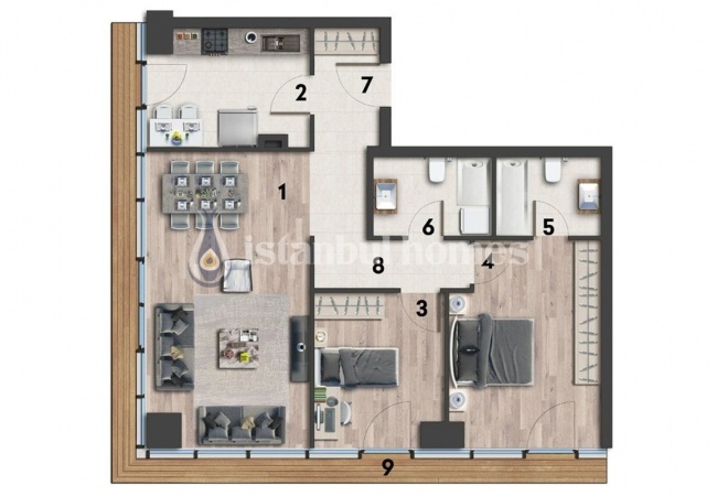Appartements Exceptionnels En Complexe Primé À Kartal 43