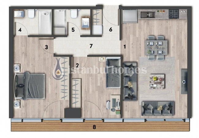 Appartements Exceptionnels En Complexe Primé À Kartal 44