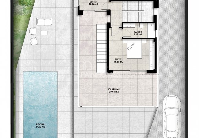 Luxury Villas with Private Pool, Basement and Solarium in Finestrat