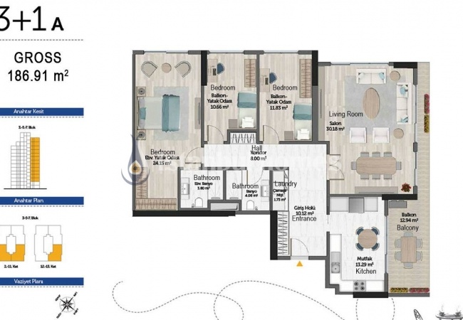 شقق مرموقة في موقع مركزي في عمرانية 25