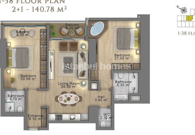 Appartements De Luxe À Istanbul 24