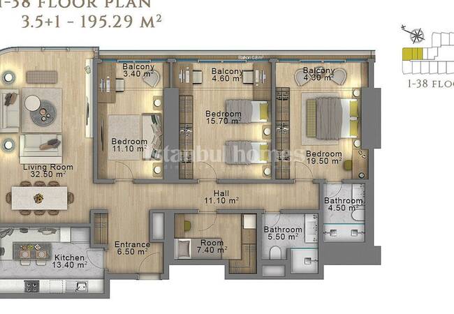 Appartements De Luxe À Istanbul 34