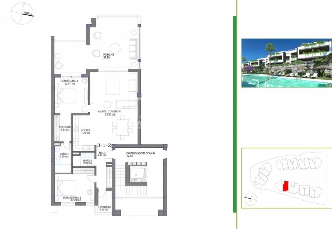 Casares Málaga'da Dağ Manzaralı Beyaz Eşyalı Daireler 11