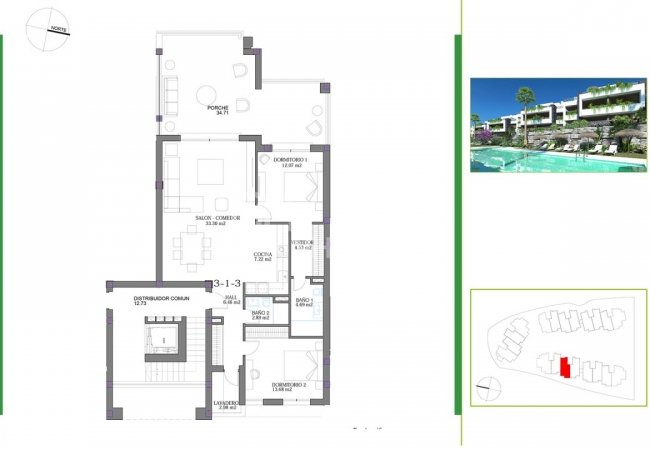 Casares Málaga'da Dağ Manzaralı Beyaz Eşyalı Daireler 12