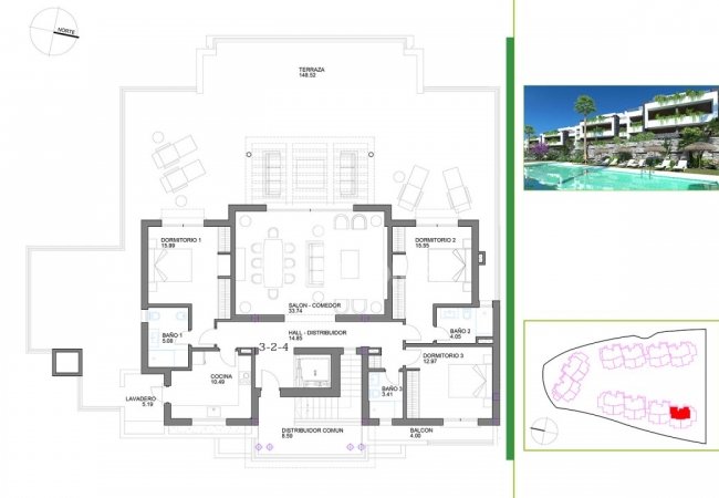 Casares Málaga'da Dağ Manzaralı Beyaz Eşyalı Daireler 14